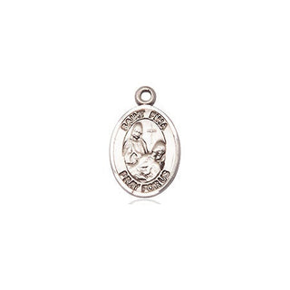 Sterling Silver Saint Fina Medal Religious and Catholic Jewelry Engraved Catholic Saint Jewelry