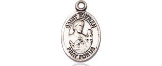 Sterling Silver Saint Kieran Medal Religious and Catholic Jewelry Engraved Catholic Saint Jewelry