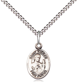 Sterling Silver Saint Kieran Medal Religious and Catholic Jewelry Engraved Catholic Saint Jewelry