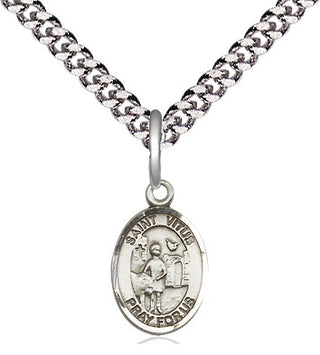 Pewter Saint Vitus Medal Religious and Catholic Jewelry Engraved Catholic Saint Jewelry