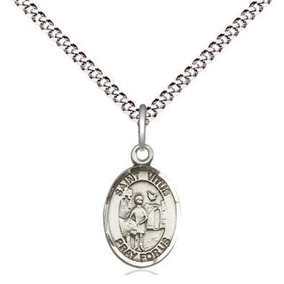 Sterling Silver Saint Vitus Medal Religious and Catholic Jewelry Engraved Catholic Saint Jewelry