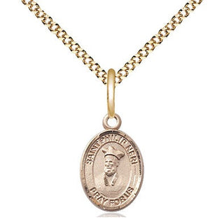 14kt Gold Filled Saint Philip Neri Medal Religious and Catholic Jewelry