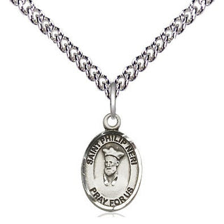 Sterling Silver Saint Philip Neri Medal Religious and Catholic Jewelry