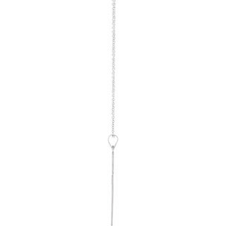 14K White 31x18 mm Cross 18" Necklace