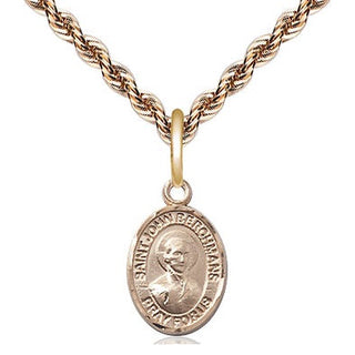 14kt Gold Filled Saint John Berchmans Medal Religious and Catholic Jewelry Engraved Catholic Saint Jewelry
