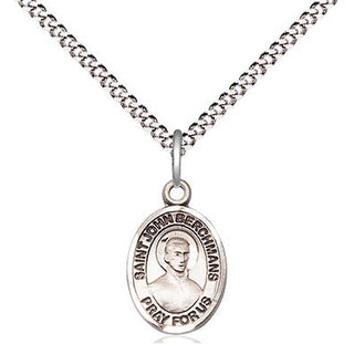 Sterling Silver Saint John Berchmans Medal Religious and Catholic Jewelry Engraved Catholic Saint Jewelry