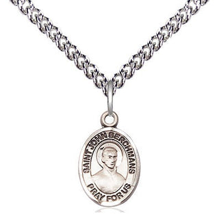 Sterling Silver Saint John Berchmans Medal Religious and Catholic Jewelry Engraved Catholic Saint Jewelry
