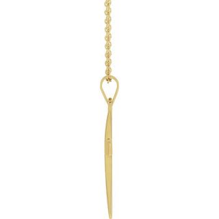 Platinum Cross 18" Necklace

