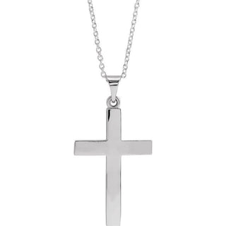 Sterling Silver Cross 18" Necklace
