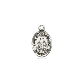 Pewter Saint Juliana Medal Engraved Catholic Saint Jewelry