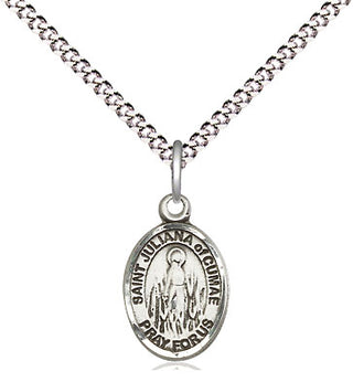 Sterling Silver Saint Juliana Medal Religious and Catholic Jewelry Engraved Catholic Saint Jewelry
