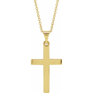 Platinum Cross 18" Necklace
