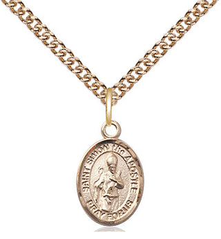 14kt Gold Filled Saint Simon Medal Religious and Catholic Jewelry Engraved Catholic Saint Jewelry