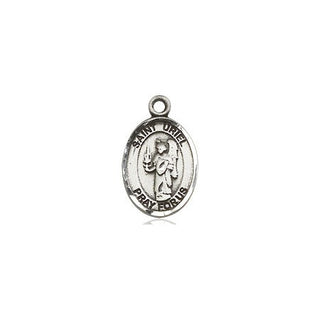 Pewter Saint Uriel the Archangel Medal Engraved Catholic Saint Jewelry