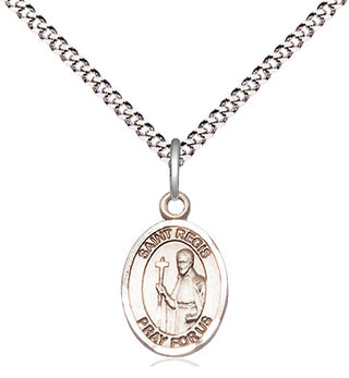 Sterling Silver Saint Regis Medal Religious and Catholic Jewelry Engraved Catholic Saint Jewelry