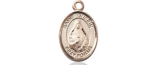 14kt Gold Filled Saint Theodora Medal Engraved Catholic Saint Jewelry