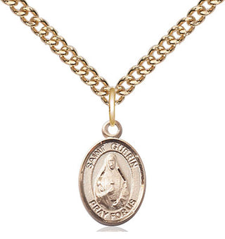 14kt Gold Saint Theodora Medal Engraved Catholic Saint Jewelry