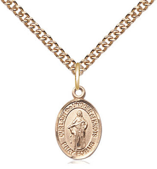 14kt Gold Our Lady of Knots Medal Engraved Catholic Saint Jewelry