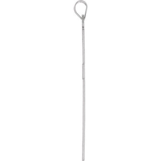 14K White 42x25 mm Cross Pendant