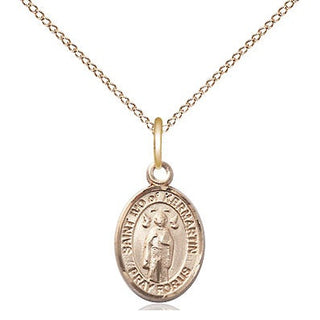 14kt Gold Filled Saint Ivo Medal Religious and Catholic Jewelry Engraved Catholic Saint Jewelry