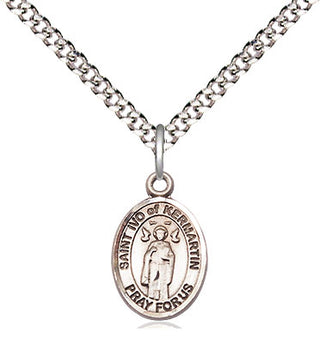Pewter Saint Ivo Medal Religious and Catholic Jewelry Engraved Catholic Saint Jewelry