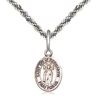 Sterling Silver Saint Ivo Medal Religious and Catholic Jewelry Engraved Catholic Saint Jewelry