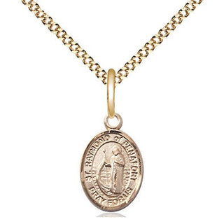 14kt Gold Filled Saint Raymond of Penafort Medal Religious and Catholic Jewelry Engraved Catholic Saint Jewelry