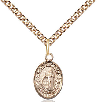 14kt Gold Filled Saint Raymond of Penafort Medal Religious and Catholic Jewelry Engraved Catholic Saint Jewelry