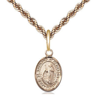 14kt Gold Filled Saint Raymond of Penafort Medal Religious and Catholic Jewelry Engraved Catholic Saint Jewelry
