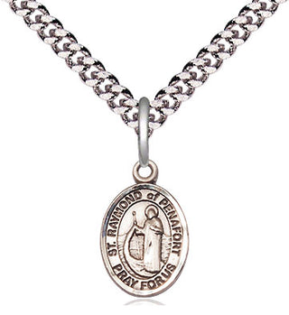 Pewter Saint Raymond of Penafort Medal Religious and Catholic Jewelry Engraved Catholic Saint Jewelry