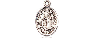 Sterling Silver Saint Raymond of Penafort Medal Religious and Catholic Jewelry Engraved Catholic Saint Jewelry