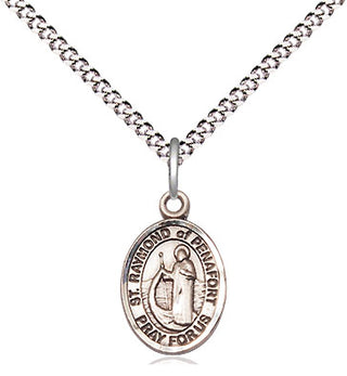 Sterling Silver Saint Raymond of Penafort Medal Religious and Catholic Jewelry Engraved Catholic Saint Jewelry