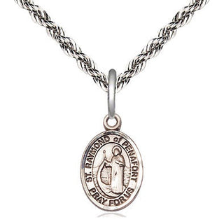 Sterling Silver Saint Raymond of Penafort Medal Religious and Catholic Jewelry Engraved Catholic Saint Jewelry