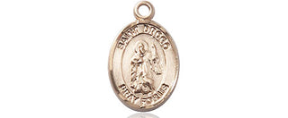 14kt Gold Filled Saint Drogo Medal Engraved Catholic Saint Jewelry