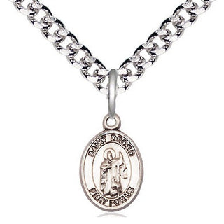 Pewter Saint Drogo Medal Religious and Catholic Jewelry Engraved Catholic Saint Jewelry