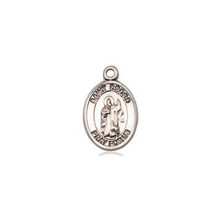 Sterling Silver Saint Drogo Medal Religious and Catholic Jewelry Engraved Catholic Saint Jewelry