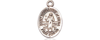 Sterling Silver Saint Bernadine of Sienna Medal Religious and Catholic Jewelry Engraved Catholic Saint Jewelry