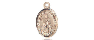 14kt Gold Our Lady of Assumption Medal | Engravable
