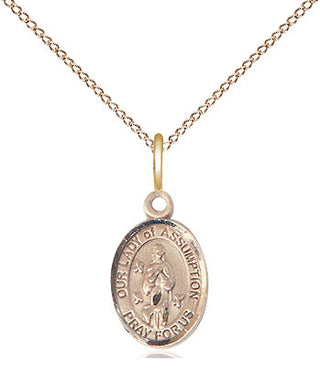 14kt Gold Our Lady of Assumption Medal | Engravable