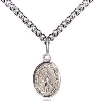 Sterling Silver Our Lady of Assumption Medal | Small | Engravable