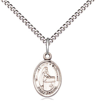 Sterling Silver Blessed Emilee Doultremont Medal Religious and Catholic Jewelry Engraved Catholic Saint Jewelry