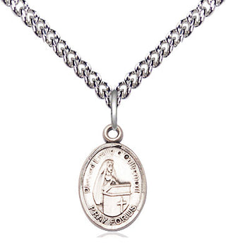 Sterling Silver Blessed Emilee Doultremont Medal Religious and Catholic Jewelry Engraved Catholic Saint Jewelry