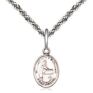 Sterling Silver Blessed Emilee Doultremont Medal Religious and Catholic Jewelry Engraved Catholic Saint Jewelry