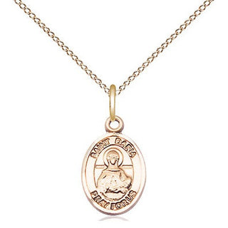14kt Gold Filled Saint Daria Medal Religious and Catholic Jewelry Engraved Catholic Saint Jewelry