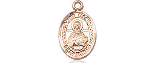 14kt Gold Saint Daria Medal Engraved Catholic Saint Jewelry