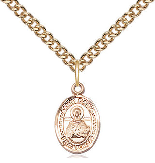 14kt Gold Saint Daria Medal Engraved Catholic Saint Jewelry