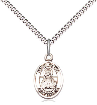 Sterling Silver Saint Daria Medal Religious and Catholic Jewelry Engraved Catholic Saint Jewelry