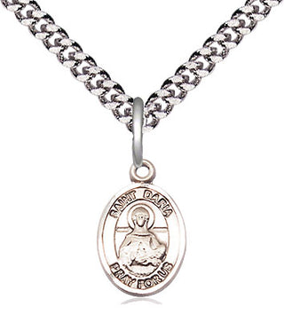 Sterling Silver Saint Daria Medal Religious and Catholic Jewelry Engraved Catholic Saint Jewelry