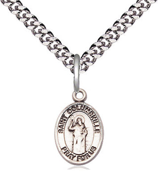 Sterling Silver Saint Columbkille Medal Religious and Catholic Jewelry Engraved Catholic Saint Jewelry