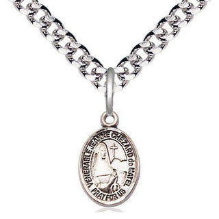 Pewter Jeanne Chezard de Matel Medal Religious and Catholic Jewelry Engraved Catholic Saint Jewelry